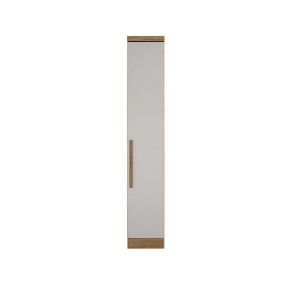 Módulo Guarda Roupa Casal Safira 1 Porta de Bater Cumaru-fendi MDF