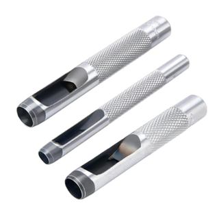 Conjunto de 3 furadores de ilhós de aço para couro (1/4, 3/8, 1/2 polegada) é um acessório original para o Kit de Ferram
