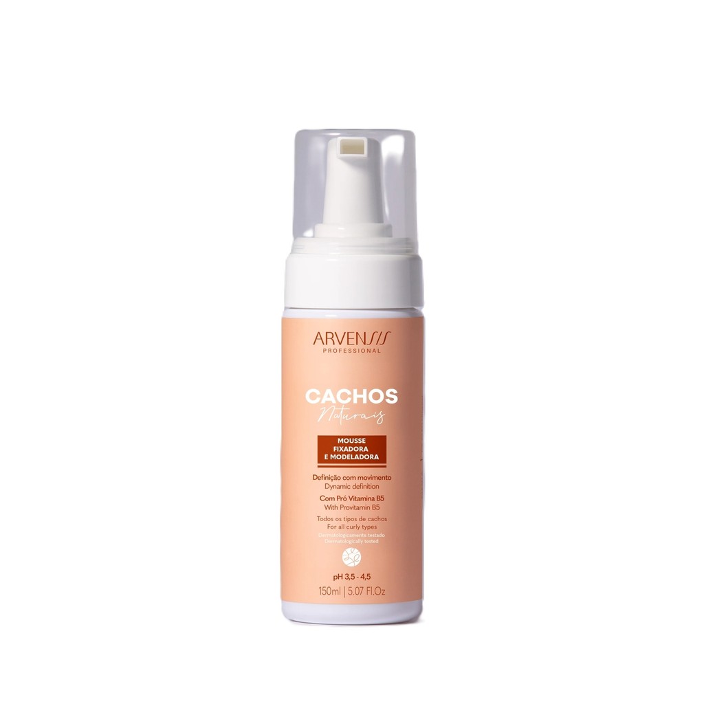 Arvensis Cachos Naturais Light - Mousse Fixadora e Modeladora 150ml