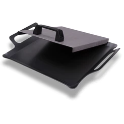 Chapeira Chapa Chapinha Bifeteira 40x30 Para Fogão Com Tampa Prensa Industrial Hamburguer