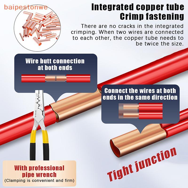 [baipestonwe] 100 Unidades 1/2.5/4/6mm Terminal De Anel De Cobre Fio Tubo De Conexão Cabo Nu Bateria Terminais Conectore