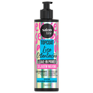 Leave-In Primer Salon Line Top Coat Liso Ostentação 240ml em Oferta na Shopee