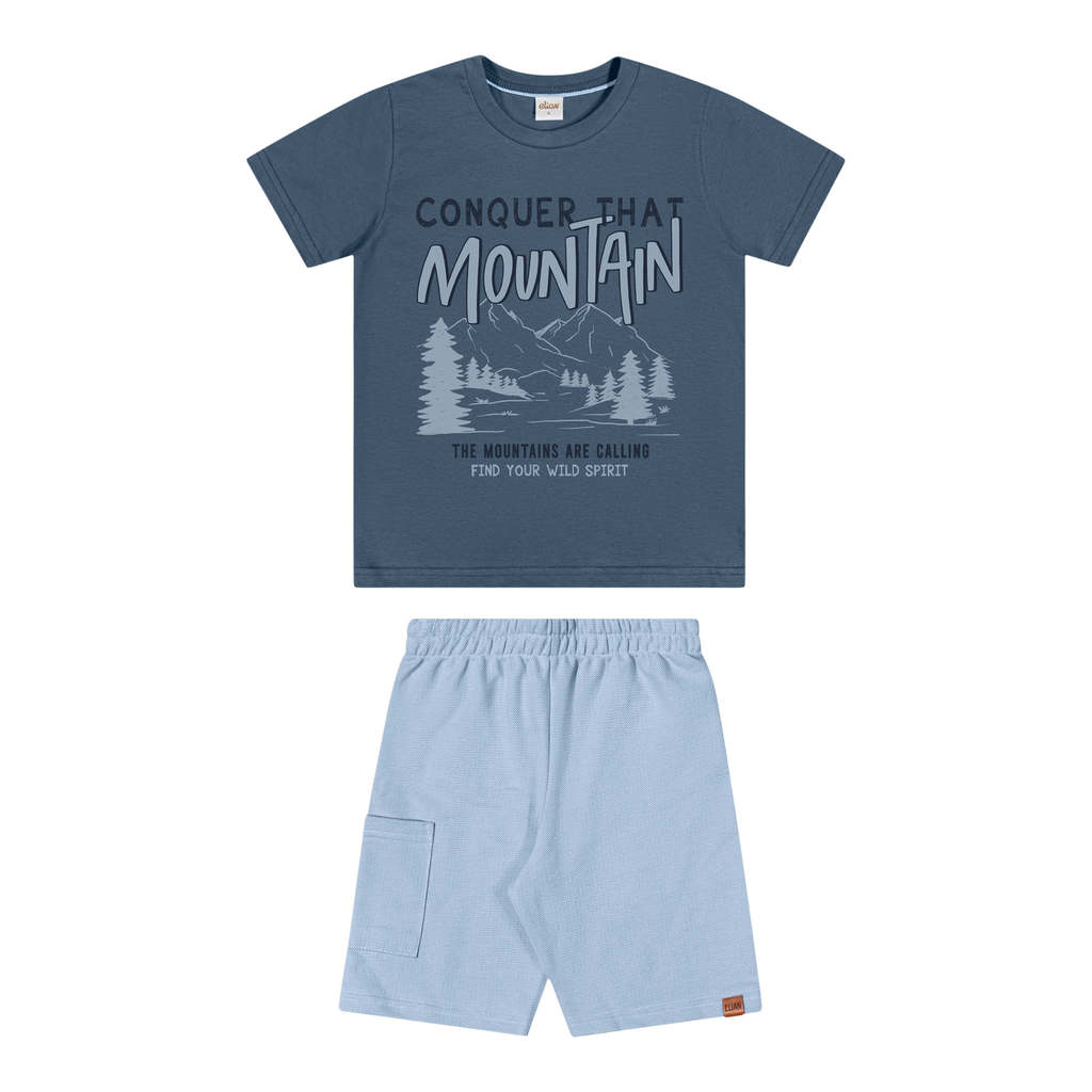 Conjunto Infantil Menino Mountain Elian Azul