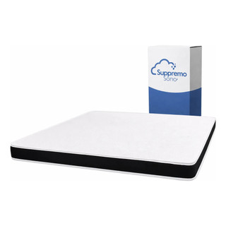 Colchão Casal D33 Basic Firme A Vácuo Ortopédico 100% Espuma Tecido Macio Duradouro