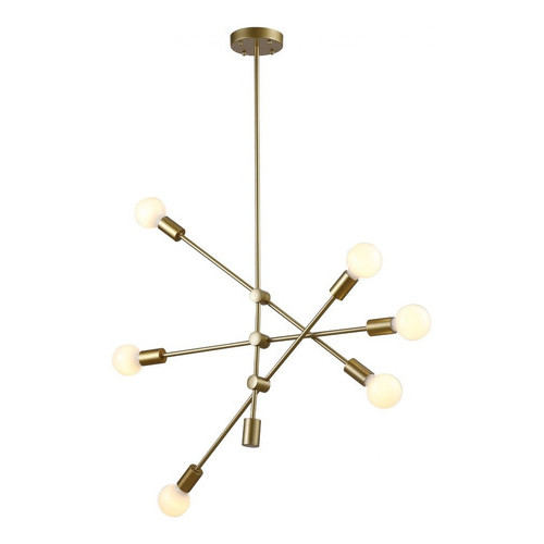 Lustre Pendente Sputnik Ipanema Bella 6 Braços E27 Bivolt
