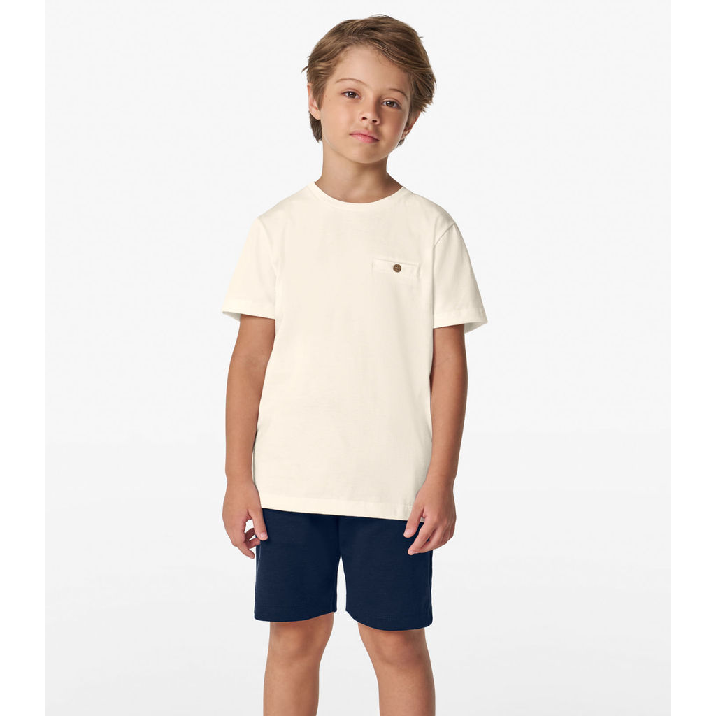 Camiseta Masculina em Meia Malha Trick Nick Off White em Oferta na Shopee