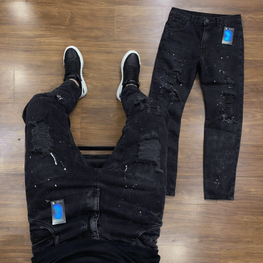 Calça Jeans Masculina Modelo Jogador Premium Denim Drip