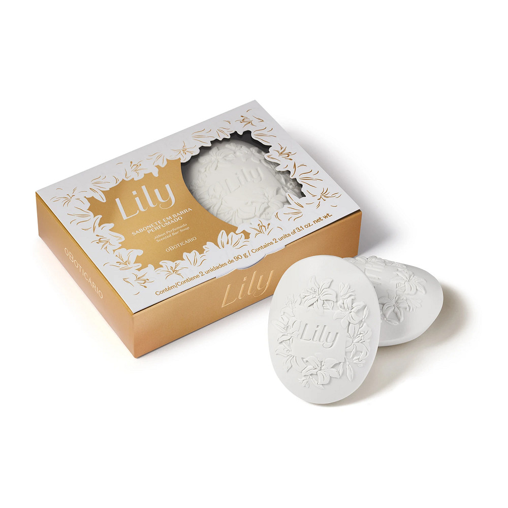 Sabonete Em Barra Perfumado Lily 2X90 g O Boticário