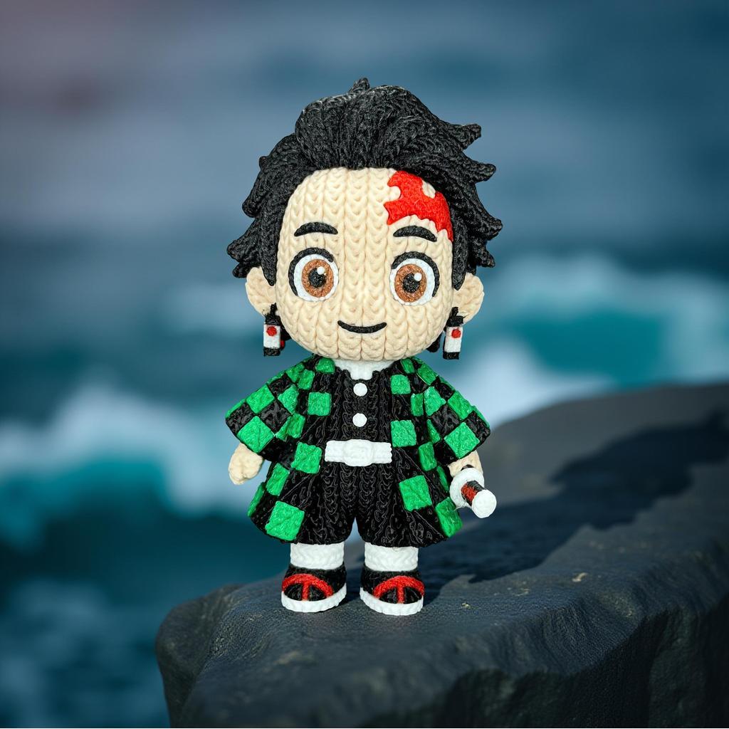 Action Figure Tanjiro Kamado Estilo Exclusivo – Demon Slayer – Versão Colecionador