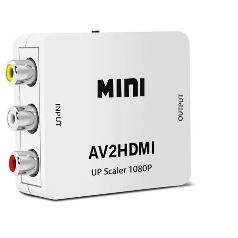 Conversor HDMI 2AV Para Hdmi Adaptador Vídeo Áudio Composto AV2 HDMI em Oferta na Shopee