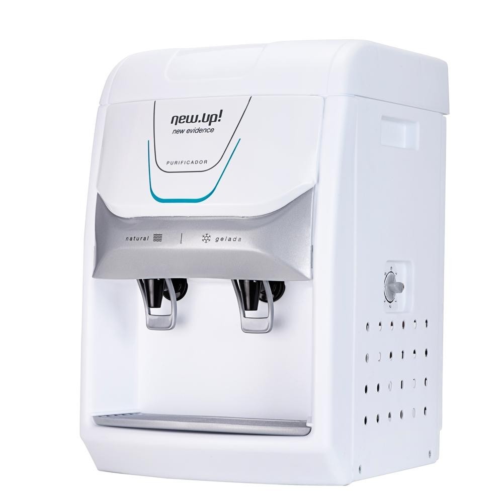Purificador de Água Newup New Pure Compressor | Água Gelada e Natural | 3 Etapas de Filtragem 127v Branco