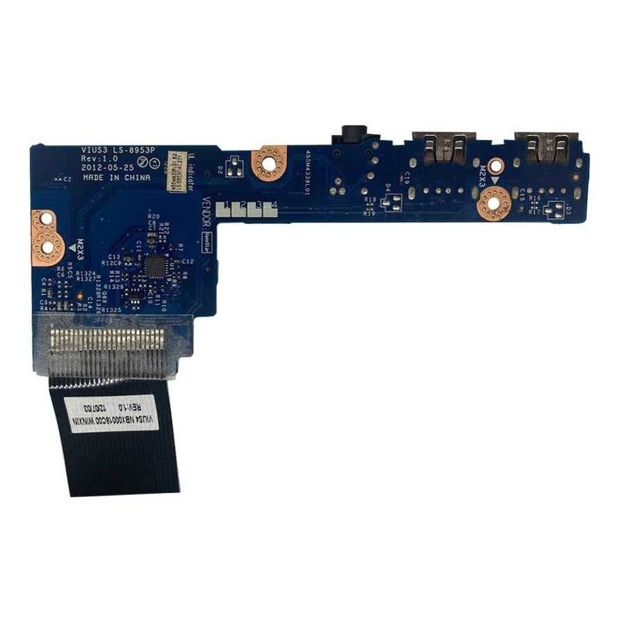 Placa Auxiliar Usb Audio Cartao Notebook Lenovo Ideapad S400 s300 Ls-8953p