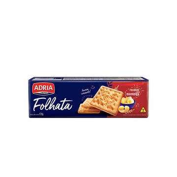 Adria Folhata Biscoito Cream Cracker