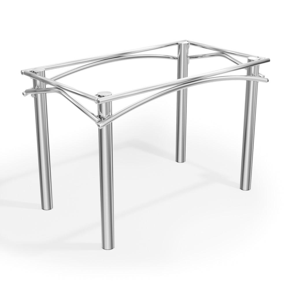Base Metal Mesa Elba 74,3 x 110 x 64 cm Cromado KAPPESBERG