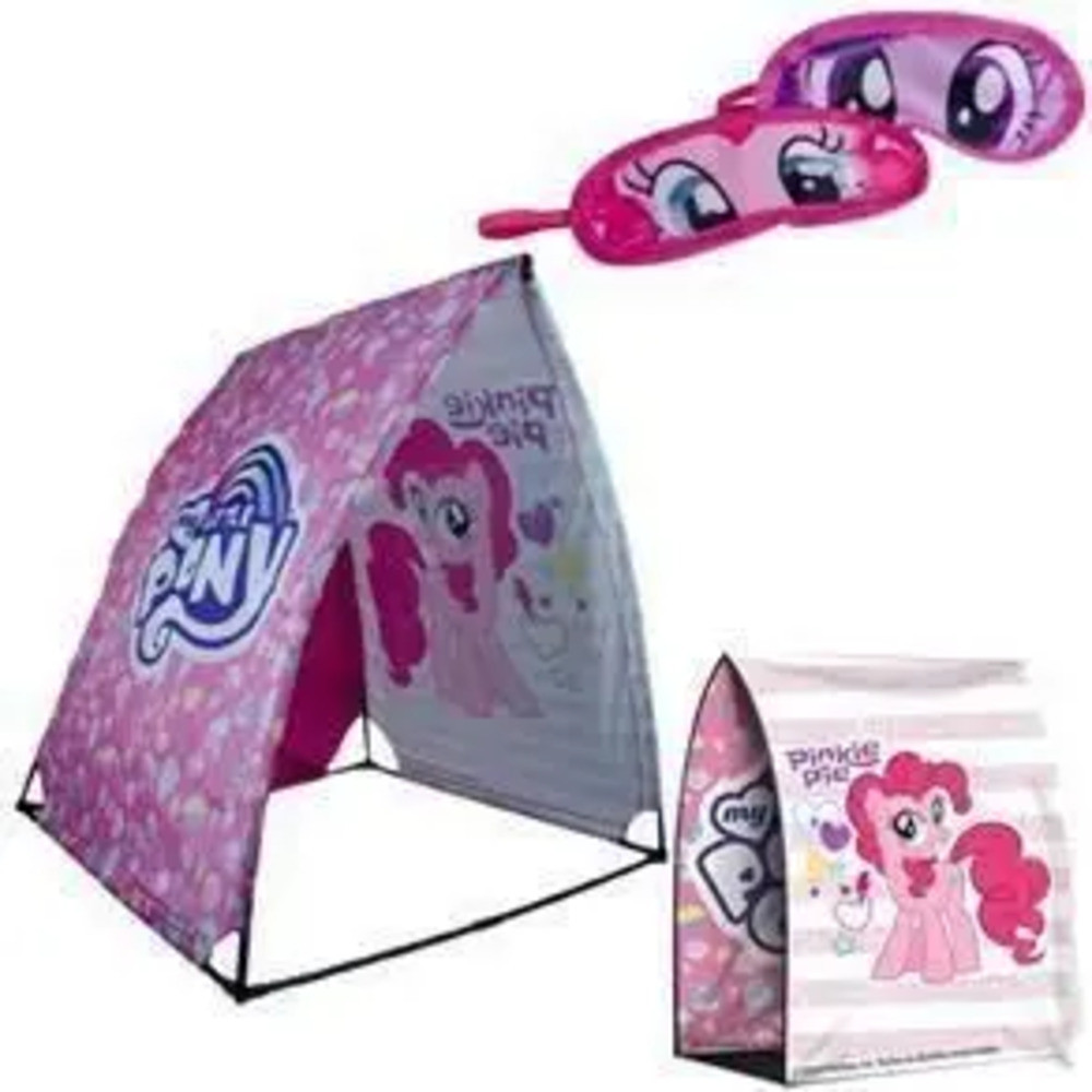 My Little Pony Tenda/Barraca Infantil Brincadeira Kit Acampamento Core Pinkie Pie Hasbro Oficial