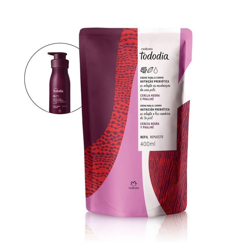Refil Creme Corporal Natura Tododia Cereja Negra E Praliné