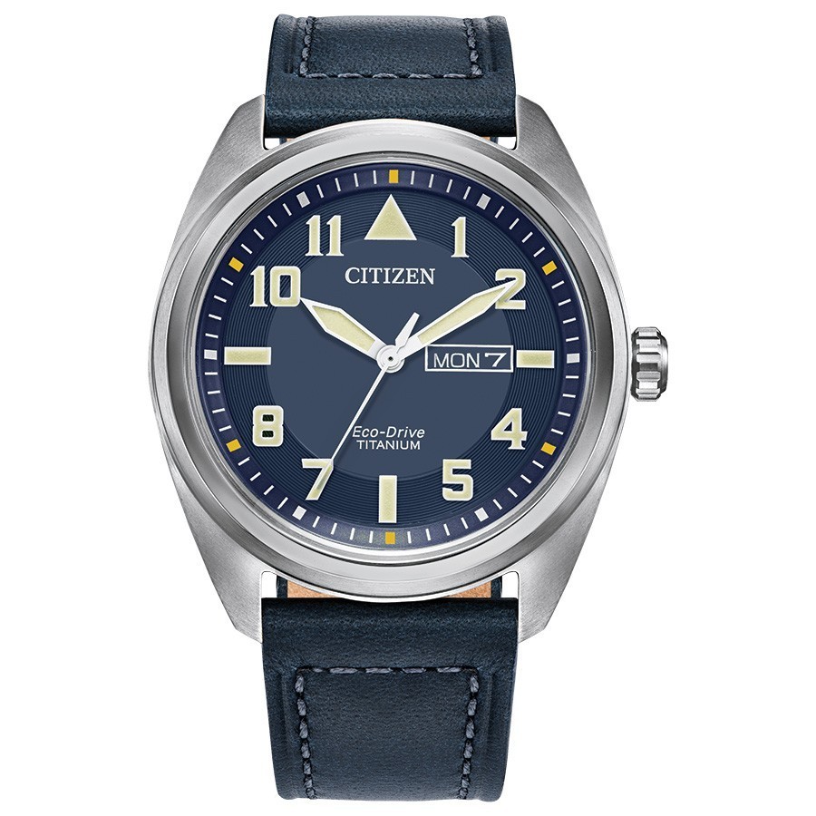 Relógio Citizen Masculino Garrison Eco-Drive Titanium 42mm BM8568-01L
