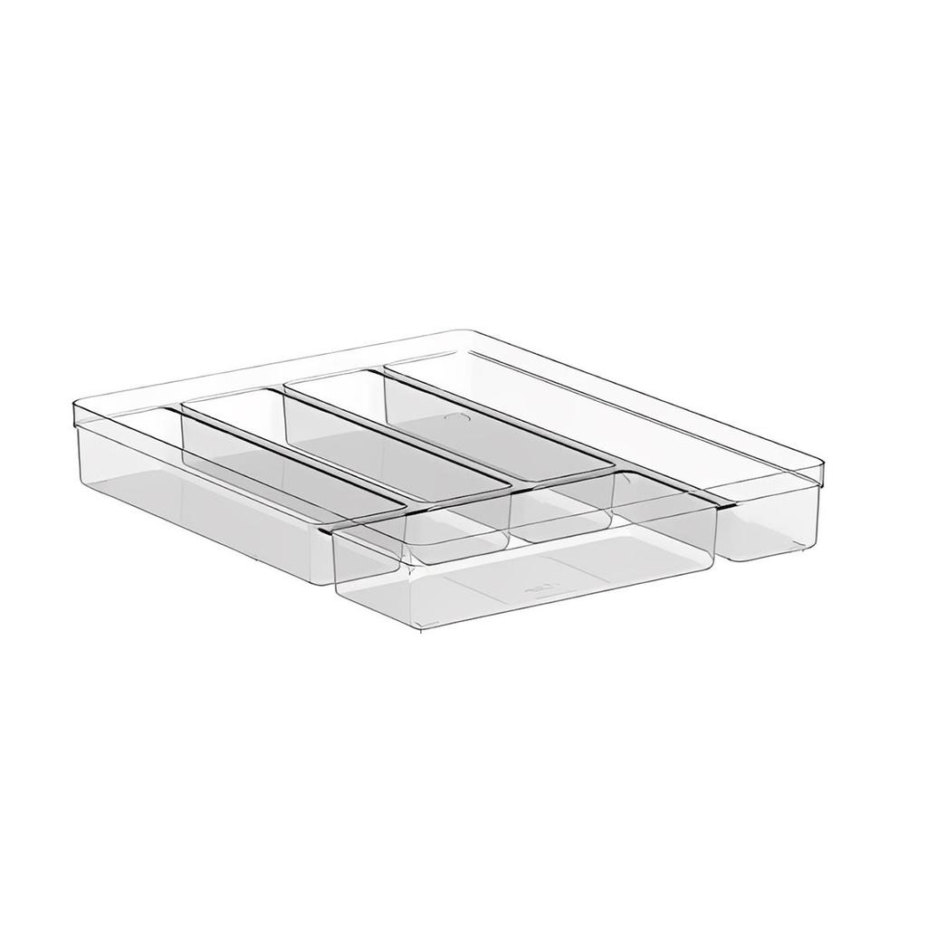 Organizador Talheres Gaveta Clear Ou 5 Divisórias Acrílico em Oferta na Shopee
