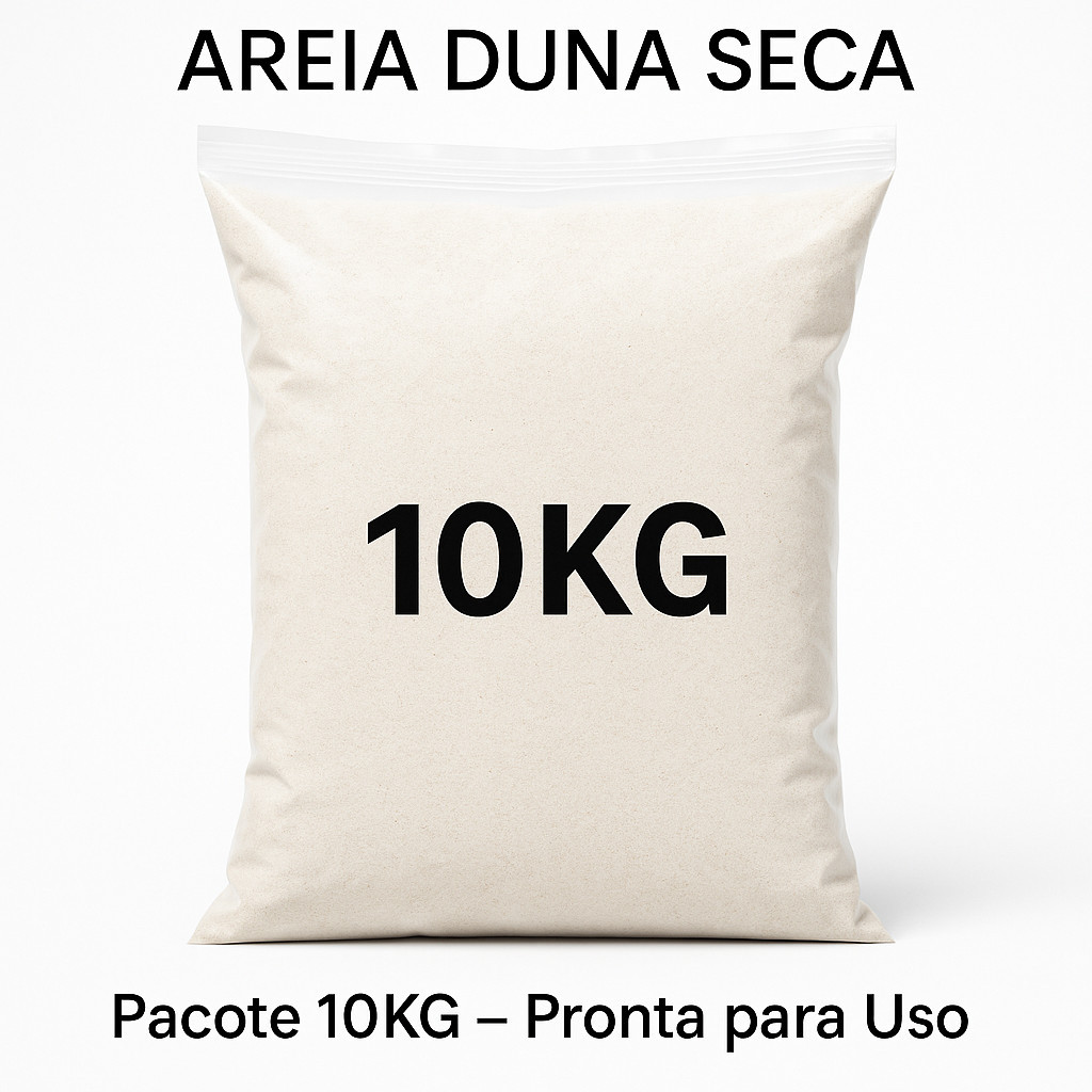 Areia Branca Extra Fina 10kg - Perfeita Para Ciclídeos e Peixes de Fundo