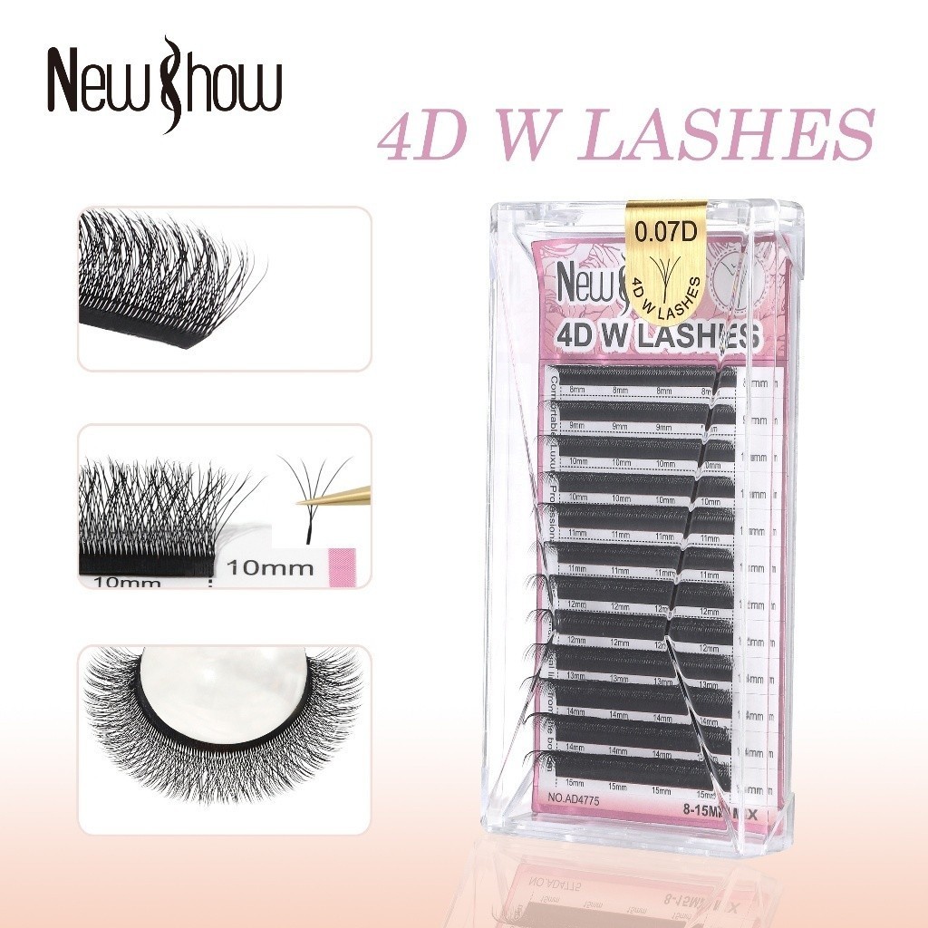 New Show Cílios W Original com Selo Fio W/ 4 D W LASHES/Extensão de Cilios Alongamento 4D W em Oferta na Shopee