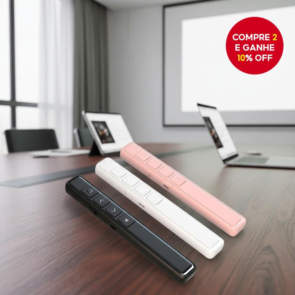 Apresentador sem fio USB 2.4GHz Controle remoto Caneta para PowerPoint, Ensino, Projetor, Apresentador PPT