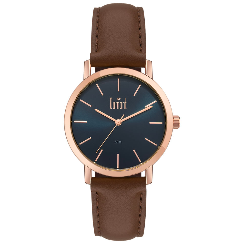 Relógio Dumont Masculino Traveller Rosé - DU2035MOU/5A