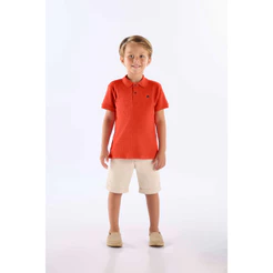 Camisa Polo em Suedine para Menino Up Baby