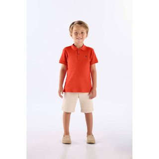 Camisa Polo em Suedine para Menino Up Baby em Oferta na Shopee