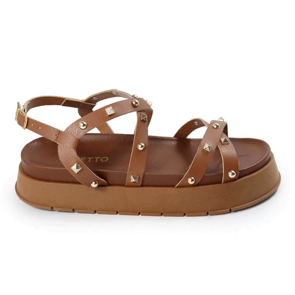 Sandália Papete Flatform Confortável Tendência do Verão