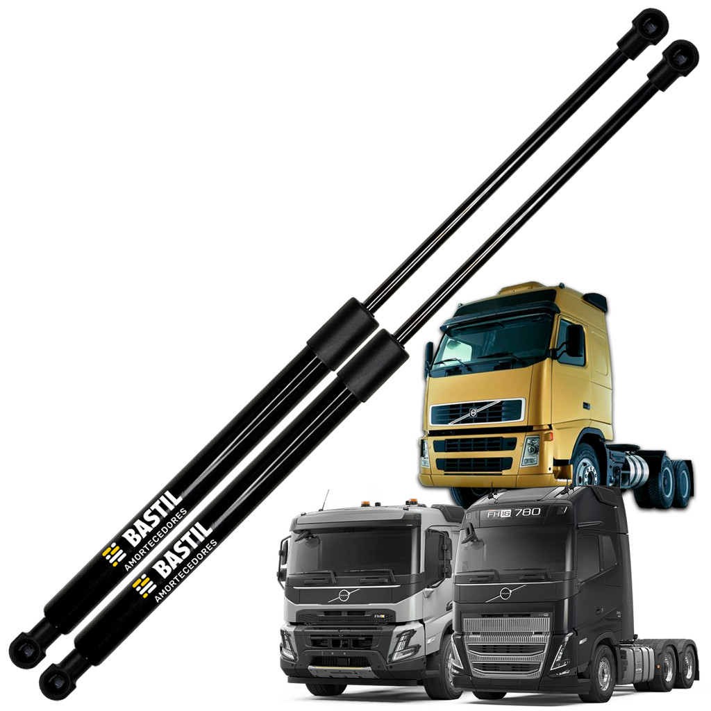 Par Pistões Amortecedor Capô Ou Grade Volvo FH 1980 A 2004