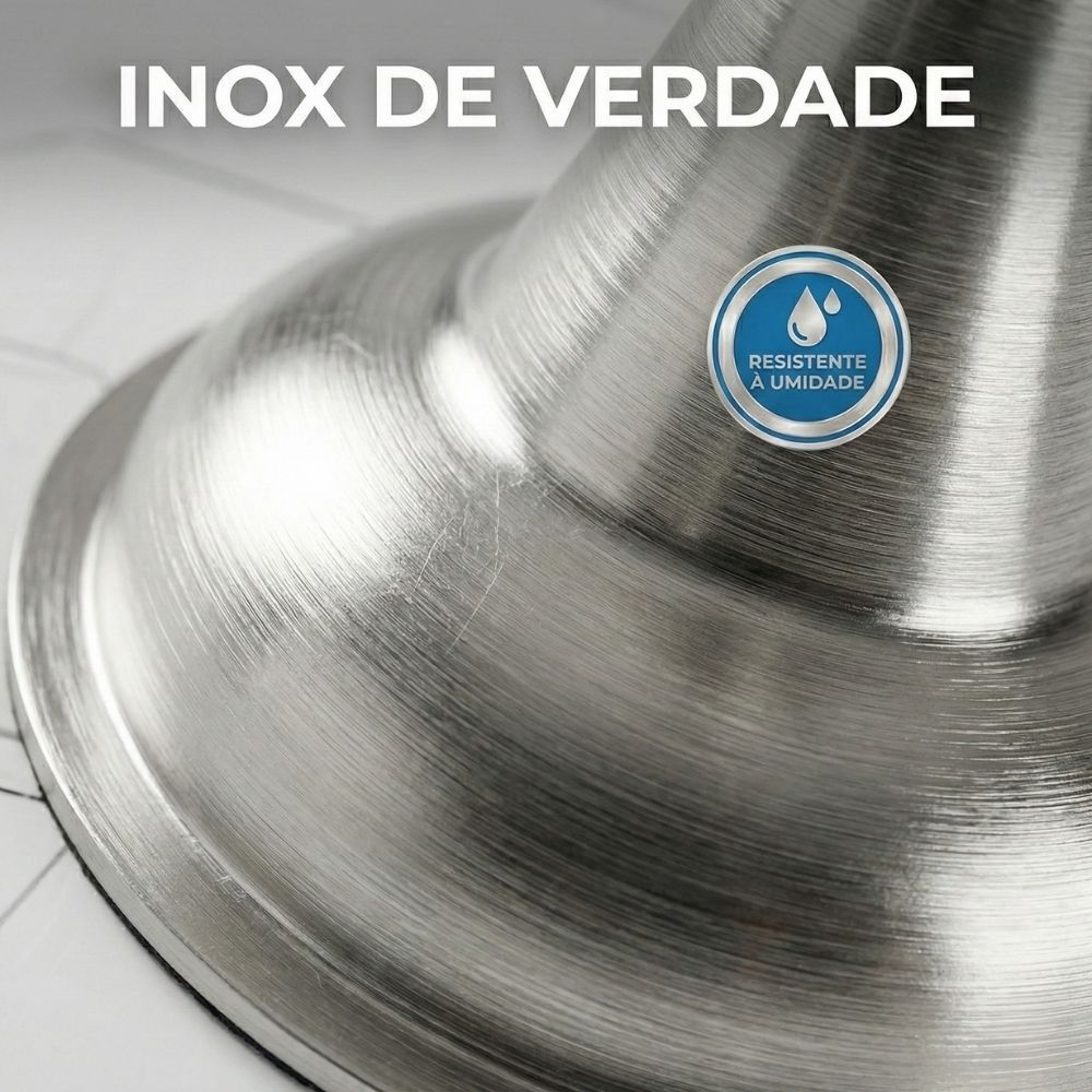 Batedor Prendedor de Porta Magnético Inox Amortecedor Evita Batida