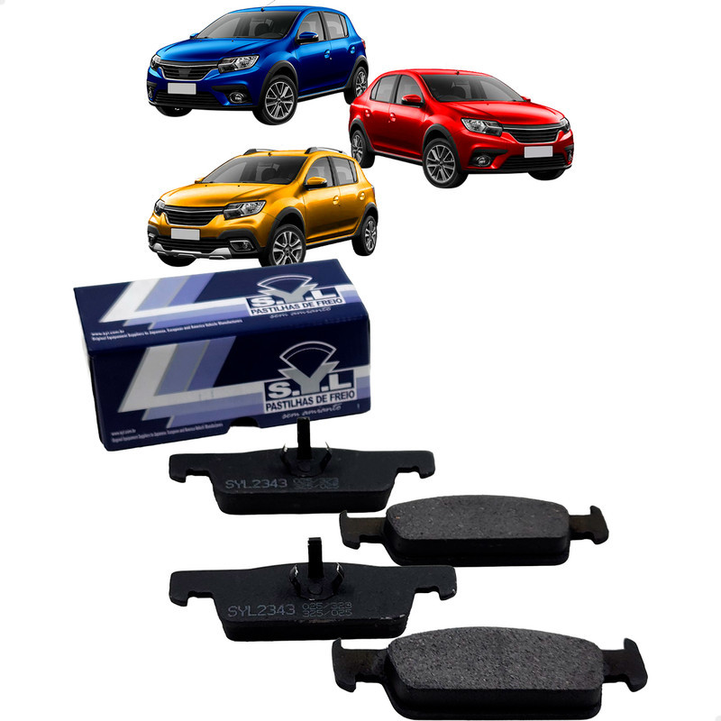 Pastilha De Freio Dianteira Sandero Logan Stepway 1.0 1.6 16v 2014-2024