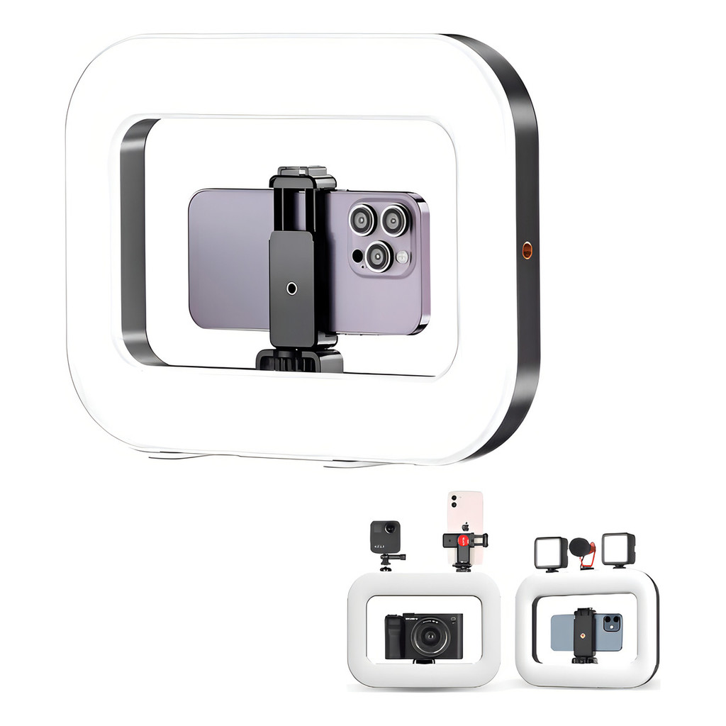 Ring Light Iluminador Led SLF-21 Com Suporte Para Smatphones