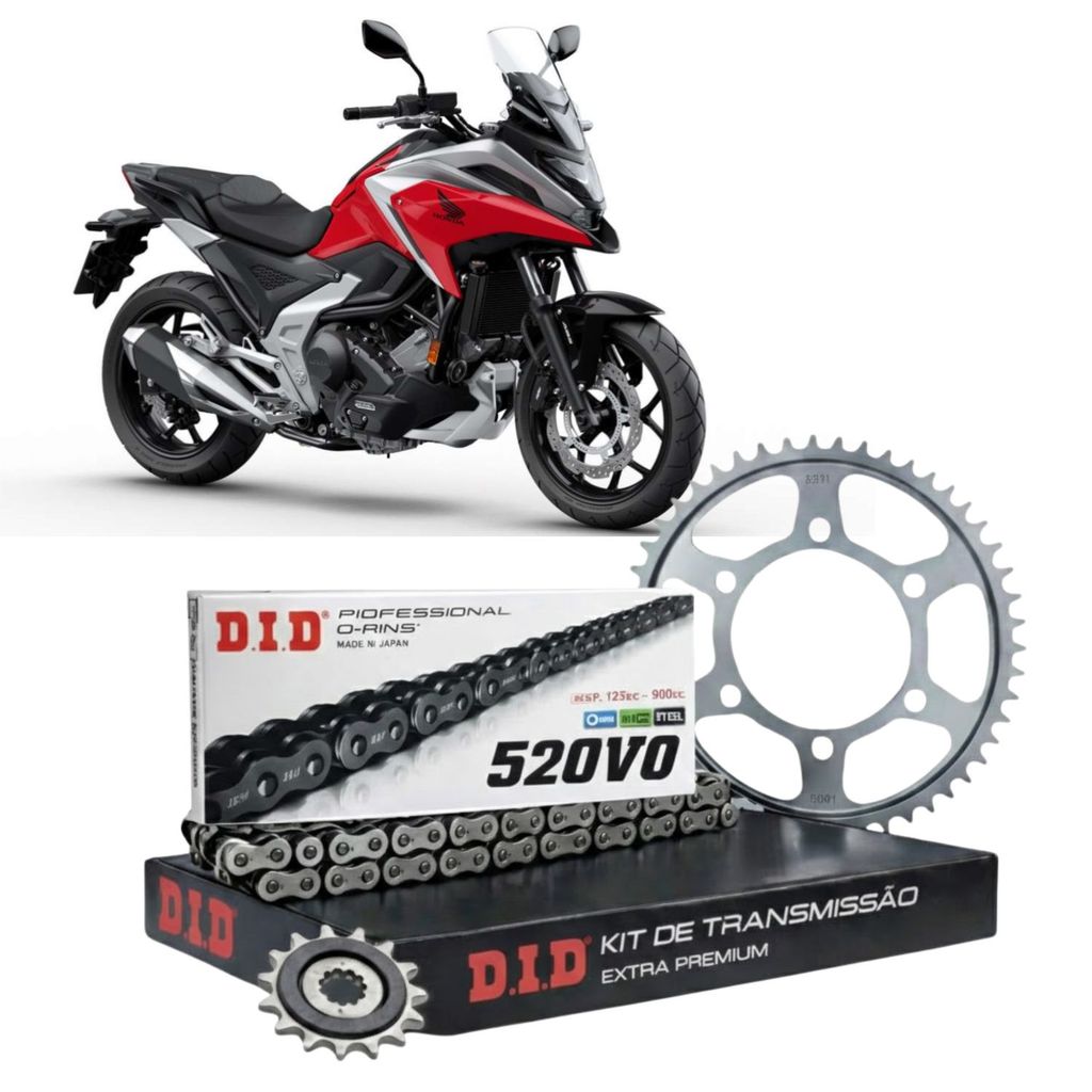 KIT DE RELAÇÃO DID PREMIUM HONDA NC750X 43/17T (520V0-114ZB)
