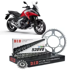 KIT DE RELAÇÃO DID PREMIUM HONDA NC750X 43/17T (520V0-114ZB)