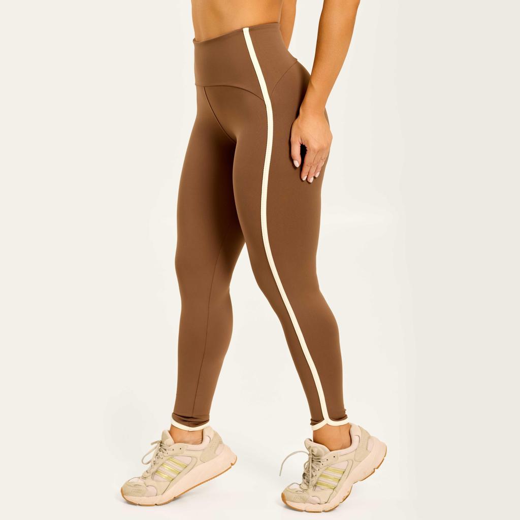 Legging Impression Castanho Capucine Poliamida em Oferta na Shopee