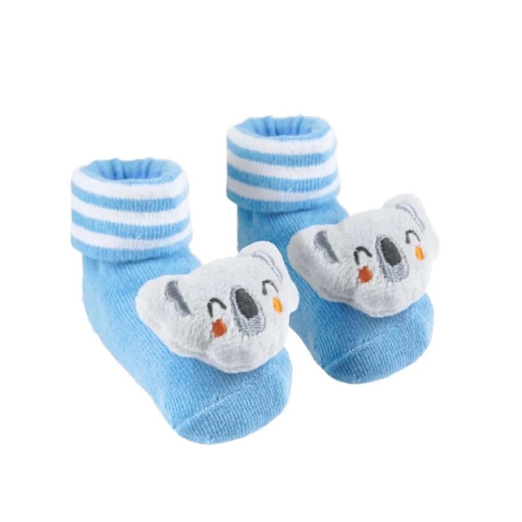 Meias Antiderrapante Com Chocalho Coala 14484 Buba em Oferta na Shopee