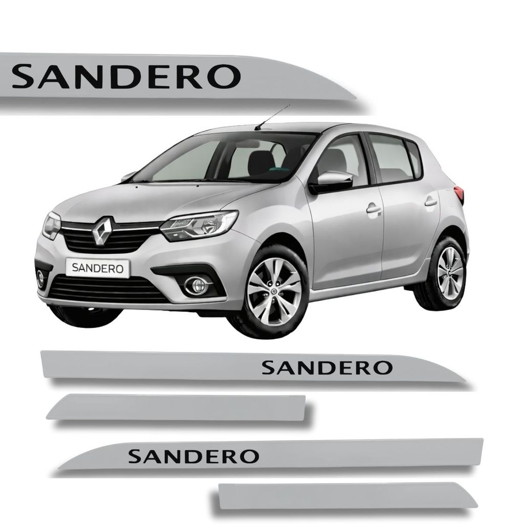Friso Porta Renault Sandero Original Prata Etoile 2010 à 2024