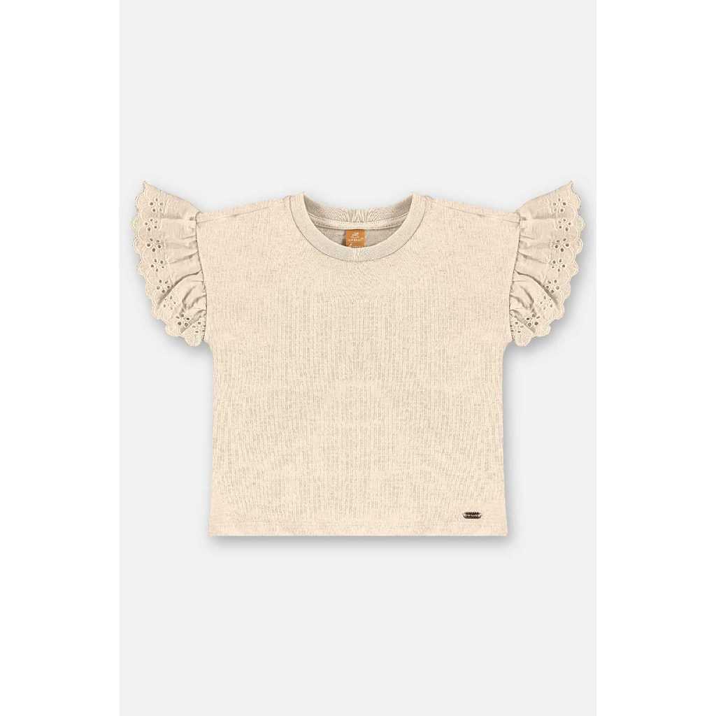 Blusa Infantil em Algodão com Babados Up Baby