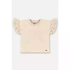 Blusa Infantil em Algodão com Babados Up Baby