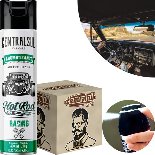 Aromatizante Automotivo Hot Rod Racing 400ml Centralsul em Oferta na Shopee