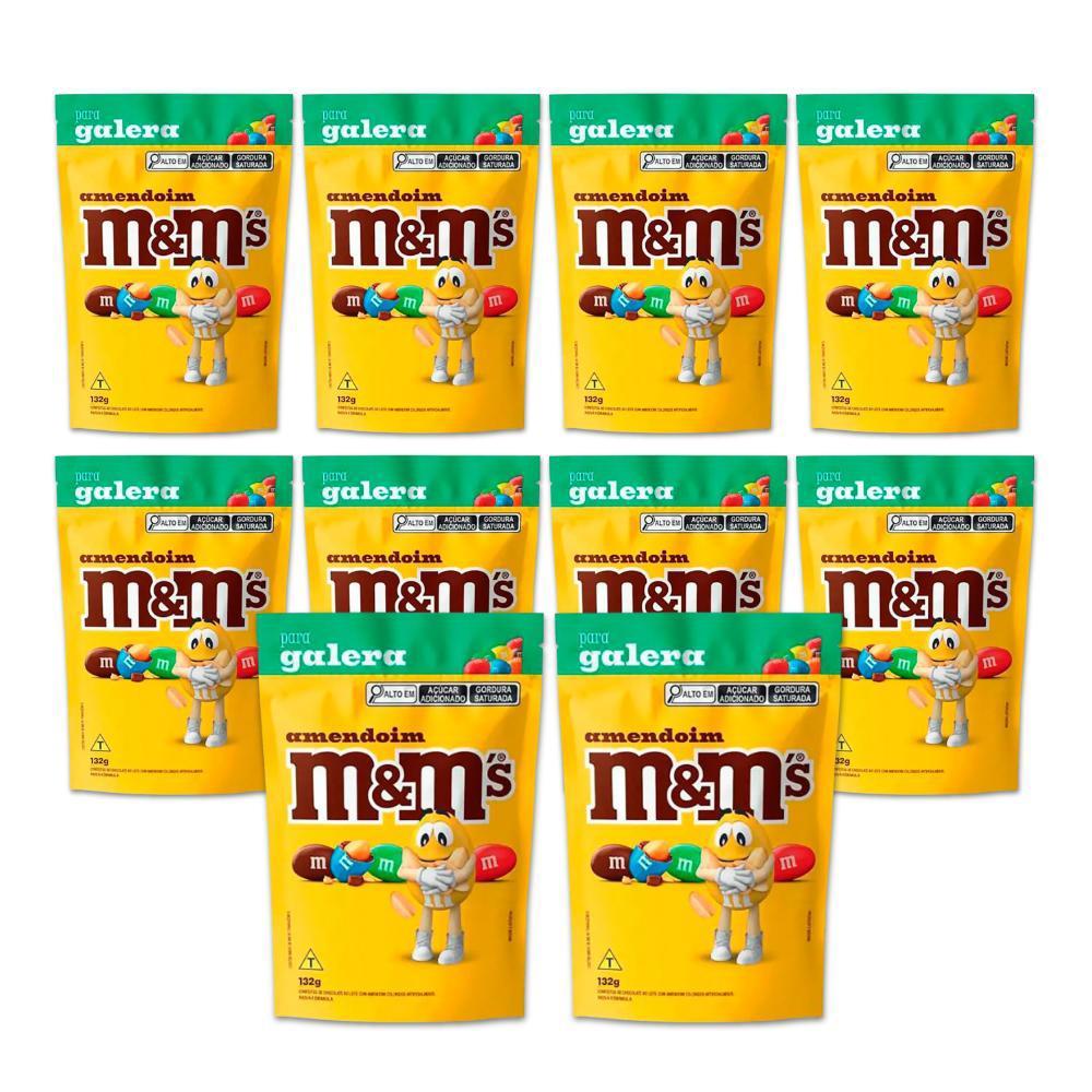 MMs Confete Amendoim e Chocolate Kit 10 unidades 132g