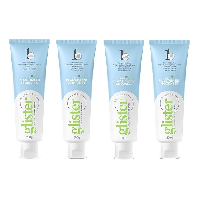 Kit 04 Pastas de Dente Glister 200gr cada Amway