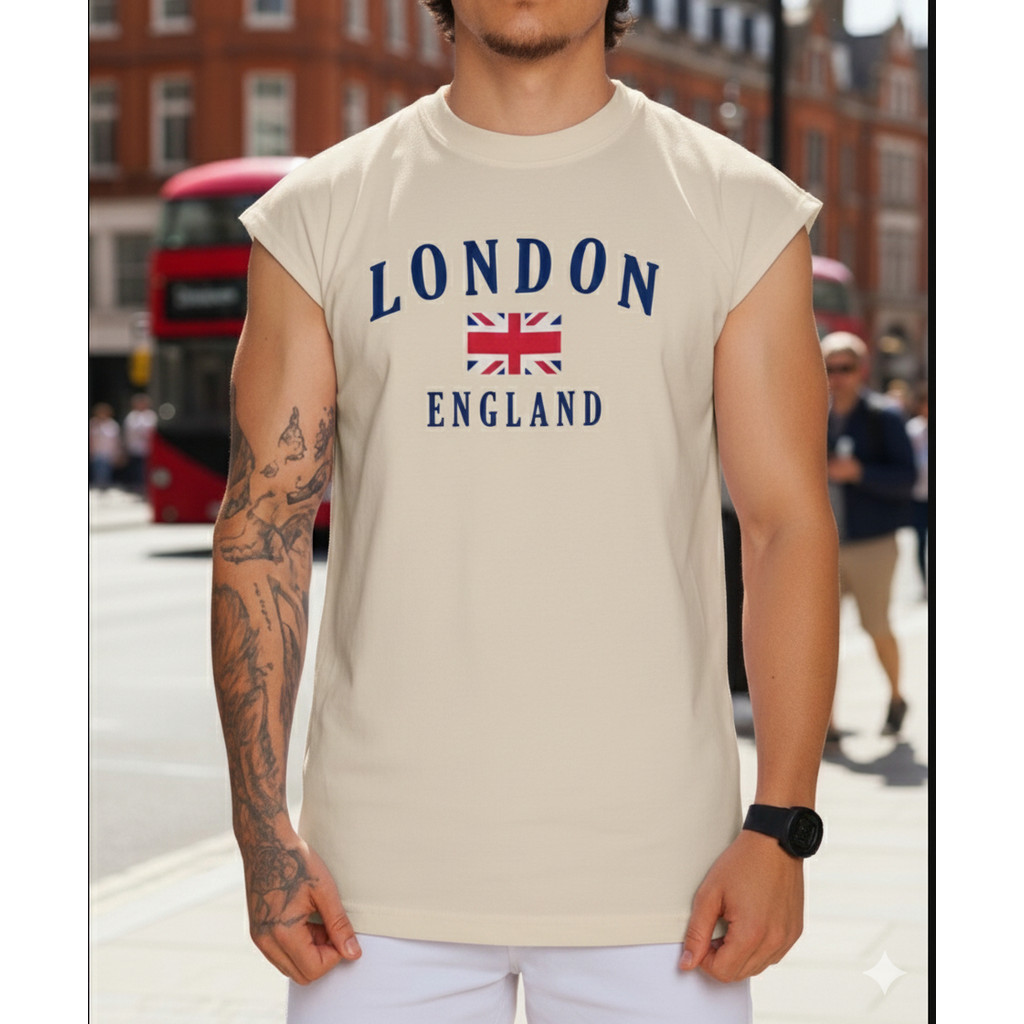 Regata Oversized Masculina Tendência London Na Moda 664