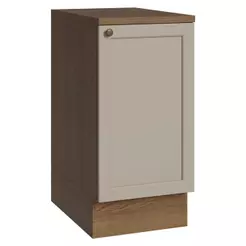 Balcão de Cozinha 40 cm 1 Porta Rustic/Crema Vik Madesa