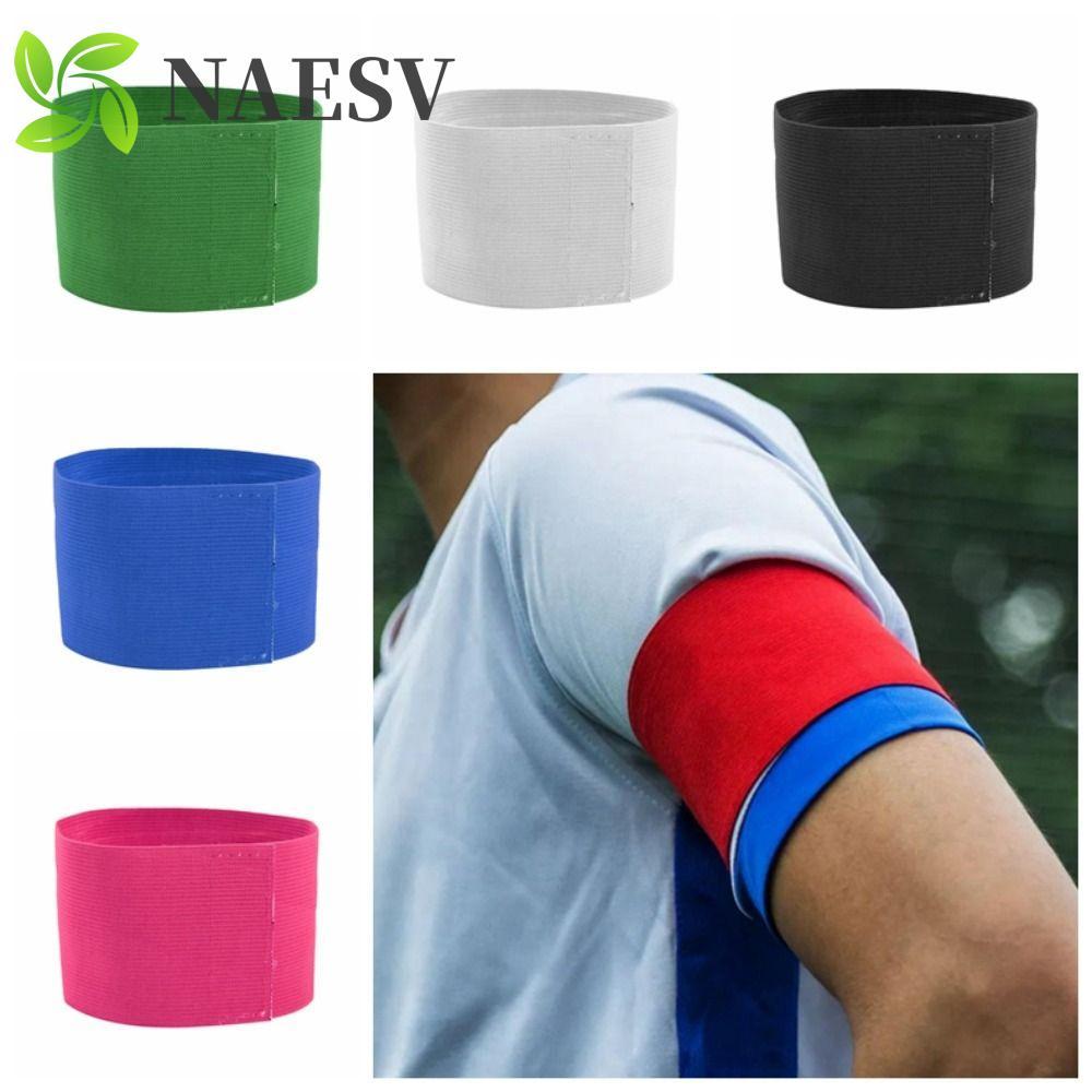 Braçadeira De Capitão De Futebol NAESV , Braçadeiras Com Visibilidade Ajustável , Faixa De Braço Esportiva Anti-Profissi