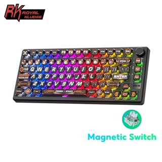 RK Royal Kludge RKM75 HE 8000Hz 8K Latência Ultrabaixa Com Teclado Mecânico Para Jogos Interruptor Magnético em Oferta na Shopee