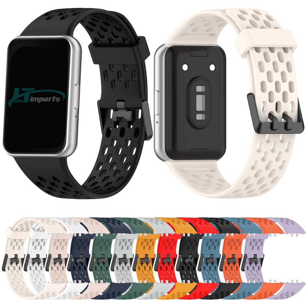 Pulseira Esportiva Respiravel LTimports compativel com Samsung Galaxy Fit 3 Sm-R