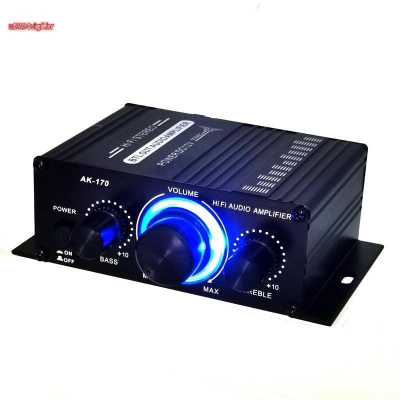 Mini Amplificador Estéreo Dc12V , Reprodutor De Áudio Hi-Fi De Canal Duplo , Suporta Entrada De Dvd Para Celular , Motoc