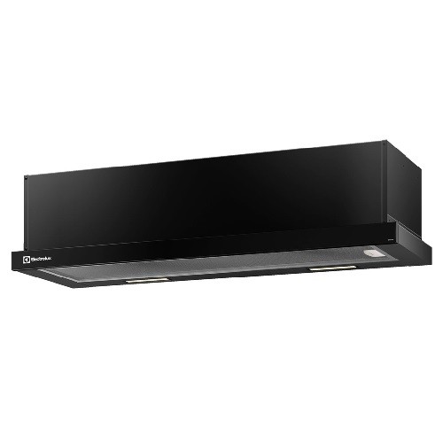 Imagem Depurador de Ar Electrolux 90cm Retrátil Preto Efficient com Luz de Led (DE9RB)